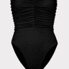 Textured Ruched One Piece