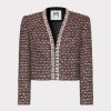 Amaya Tweed Crystal Embellished Jacket