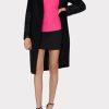 Faux Leather Sleeve Coat - Image 2