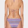 Barcelona Metallic Chevron Triangle Bikini Top - Image 3