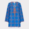 Viara Two Tone Geo Eyelet Cover-Up Dress
