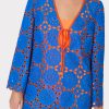Viara Two Tone Geo Eyelet Cover-Up Dress - Image 3