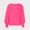 Ida Crystal Bow Cold Shoulder Sweater - Image 4