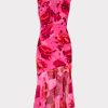 Nanci Blurred Blossom Ruffle Dress