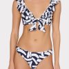 Italian Graphic Brushstroke Ruffle Bikini Top - Image 2