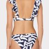 Italian Graphic Brushstroke Ruffle Bikini Top - Image 3