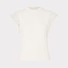 Chiffon Flutter Sleeve Knit Top