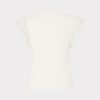 Chiffon Flutter Sleeve Knit Top - Image 4