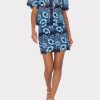 Two Tone Floral Lace Mini Skirt - Image 2