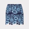 Two Tone Floral Lace Mini Skirt - Image 4