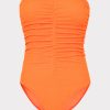 Textured Ruched One Piece