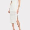 Lace Flutter Sleeve Knit Midi Dress - Image 2