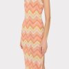 Multi Zig Zag Sleeveless Midi Dress - Image 3