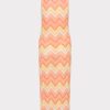 Multi Zig Zag Sleeveless Midi Dress - Image 4
