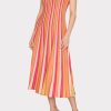 Multi Color Stripe Sleeveless Midi Dress - Image 2