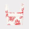 Rose Embroidery Crop Top - Image 4
